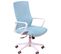 Chaise De Bureau  Avec Roulettes Et Accoudoirs - Mesh, Bleu, H.100cm, L.60cm, P.58cm