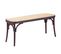 Banc Vintage Au Design Classique En Rotin Naturel - North, Noir, H.47cm, L.110cm, P.37cm