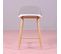 Tabouret Nordique Avec Dossier Transparent  - Paris, Transparent, H.78cm, L.45cm, P.50cm