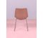 Lot De 2 Chaises Industrielles - City, Marron, H.82cm, L.49cm, P.52cm