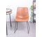 Lot De 2 Chaises Industrielles - City, Orange, H.82cm, L.49cm, P.52cm