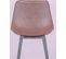 Lot De 2 Tabourets Hauts Avec Dossier - Jules, Marron, H.84cm, L.48cm, P.54cm