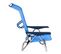 Chaise De Plage Lit Pliable Solenny 4 Positions Bleu Dossier Bas Avec Accoudoirs 77x60x83 Cm