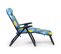 Bain De Soleil Fauteuil De Jardin Avec Repose-pieds   6 Positions Rembourrage 5 Cm 132x62x114 Cm