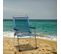 Chaise De Plage Pliante Solenny Marinera Dossier Haut Bleu 58x58x90 Cm