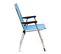 Chaise De Plage Pliante Solenny Avec Dossier Haut Bleu 55x53x89 Cm