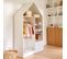 Armoire ouverte LUBA Blanc et pin massif