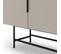 Vintara - Buffet 4 Portes En Bois Et Métal L200cm - Couleur - Beige