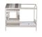 Lit cabane 90x190 cm SIA 2 Gris et blanc