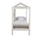 Lit cabane 90x190 cm SIA 2 Gris et blanc