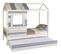 Lit cabane 90x190 cm SIA 2 Gris et blanc