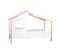 Lit Cabane Mdf Blanc 90x200cm