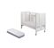 Lit Bébé Pour Matelas 60x120-monet-blanc Avec Matelas