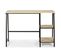 Bureau Lisboa Noir, Table Pour PC, Style Industriel, 105 (long) X 47 (profond) X 75 (hauteur) Cm