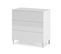 Commode 3 Tiroirs Vera Couleur Blanc Brillant, Largeur 80 Cm