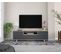 Meuble TV Zaida 3 Portes Couleur Chêne Et Gris, 150 Cm (largeur)