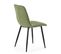 Pack 4 Chaises Abril Recouvertes De Tissu Vert