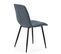 Pack 4 Chaises Sagi Recouvertes De Tissu Bleu