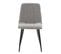 Pack 2 Chaises Sagi Recouvertes De Tissu Gris