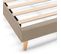 Sommier déco Aura 150x190 Cm  Beige, Hauteur 30 Cm