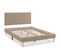 Sommier déco Aura + Tête De Lit 140x200 Cm Beige, Hauteur 30 Cm