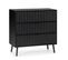 Commode Lluvia 3 Tiroirs Couleur Noir