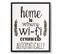 Wifi - Peinture Décorative 40 X 30 Cadre Noir