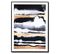 Floggy Horizon1 - Peinture Décorative Sur Toile 80 X 60 Cadre Noir