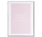 Pink Message - Peinture Décorative 80 X 60 Cadre Blanc