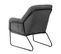 Volda - Fauteuil Gris Foncé Avec Structure Noire