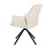 Samar - Samar-chaise Pivotante Beige Avec Pieds En Métal Noir