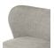 Fauteuil En Tissu Gris Clair Avec Pieds En Métal