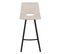 Tabouret Haut Beige Avec Pieds Noirs