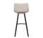 Tabouret Haut Beige Avec Pieds Noirs