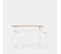 Table Basse Relevable En Bois Blanc 80x49cm