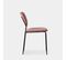 Chaise En Velours Rose 49x80cm