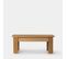 Table Basse Fixe En Bois Naturelle 110x46cm