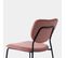 Chaise En Velours Rose 49x80cm