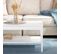 Table Basse Relevable En Laqué Blanco 100x45cm