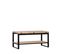 Table Basse Relevable Et Extensible En Bois Natural 100x48cm