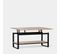 Table Basse Relevable Et Extensible En Bois Natural 100x48cm