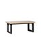 Table Basse Relevable En Bois Natural 120x50cm