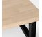 Table Basse Relevable En Bois Natural 120x50cm