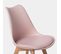 Chaise De Cuisine En Plastique Rose 48x82cm