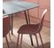 Chaise De Cuisine En Plastique Rose 43x80cm