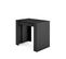 Table Console Extensible, 260, Pour 12 Personnes, Noirs