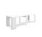 Table Console Extensible, 260, Pour 12 Personnes, Blanc