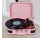 Platine Vinyle VC600 - Tourne-disque - Bluetooth - Lecteur et convertisseur de vinyle - Rose