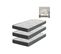 Pack 2 Matelas Mousse 90x190 cm Epaisseur 15 Cm