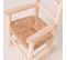 Chaise à Bascule Pour Enfants En Bois Beige 51x32x28cm